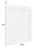 Base Decorative Door Panel - 23 1/2"W x 29"H